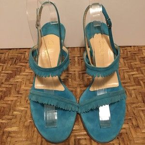 Cole Haan Collection Turquoise Strappy Heels Size 7.5